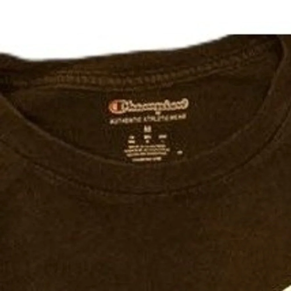Champion Graphic Tee Mens M Black Excellent Big Logo Short Sleeve Shirt - Picture 3 of 4